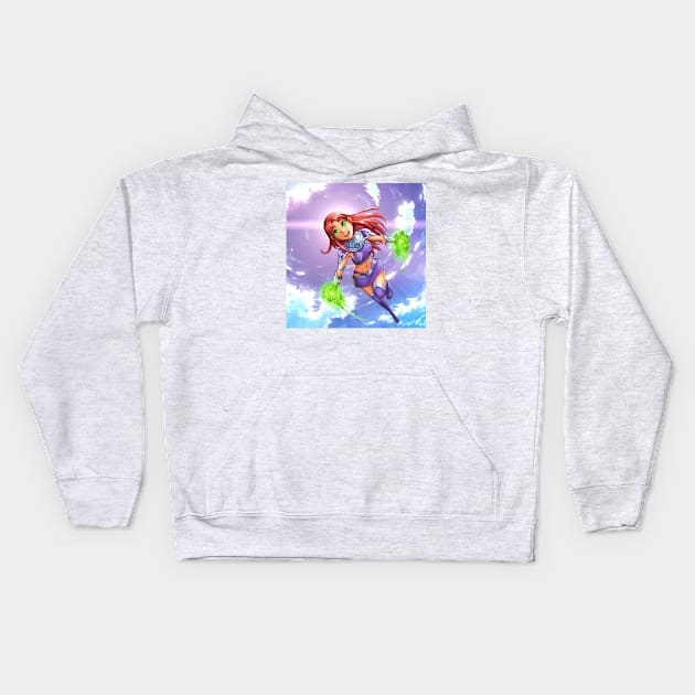 Sunny Starfire Kids Hoodie by Clifficus